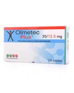 Olmetec 20/12.5 Mg Tablet 28Pcs