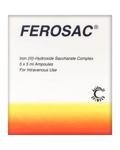 Ferosac 100 Mg Ampoule 5 Pcs 5 Ml