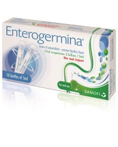 Enterogermina Oral Suspension 2 Billion / 5Ml 10 Bottles